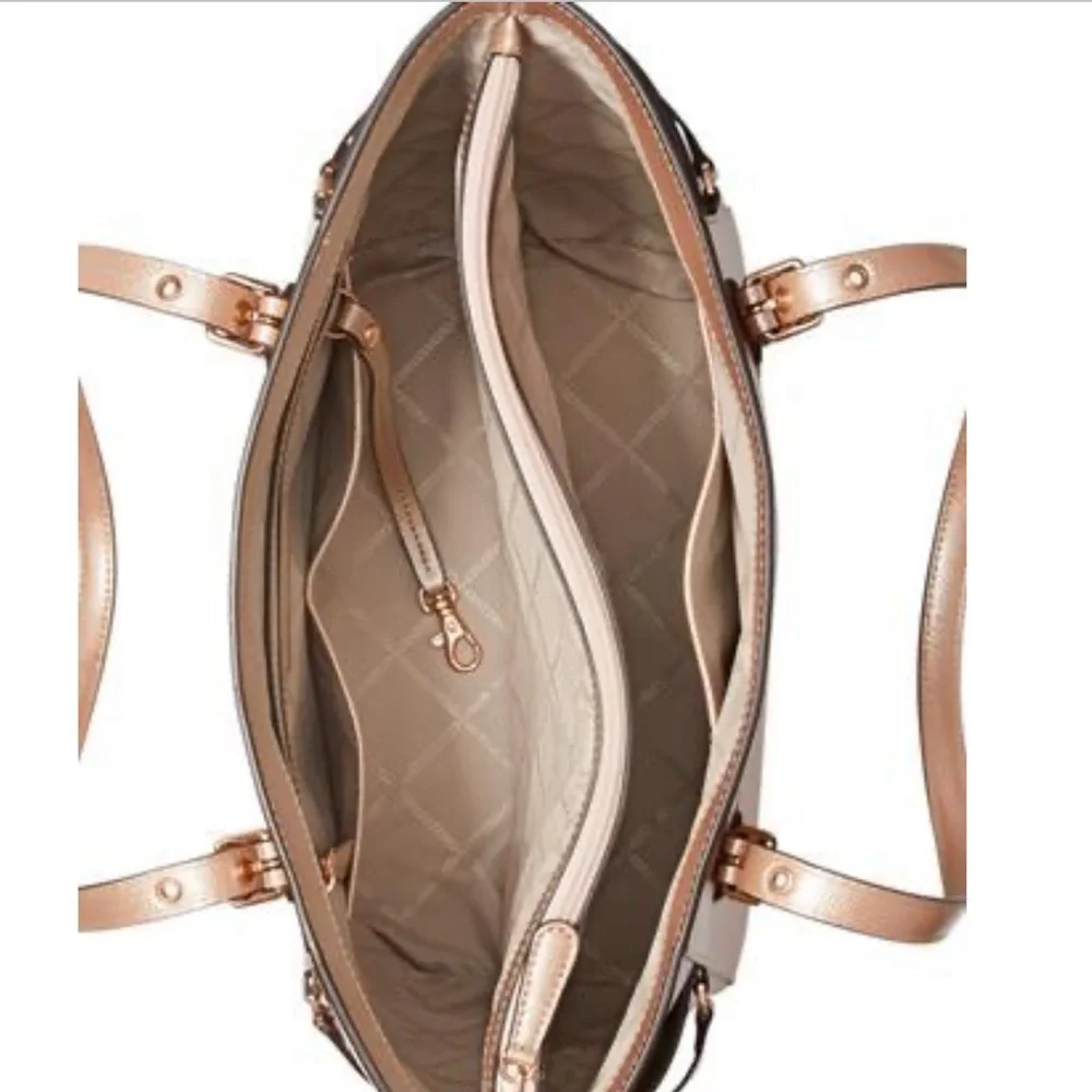 Michael Kors Voyager East West Crossgrain Leather Tote - Picture 8 of 14